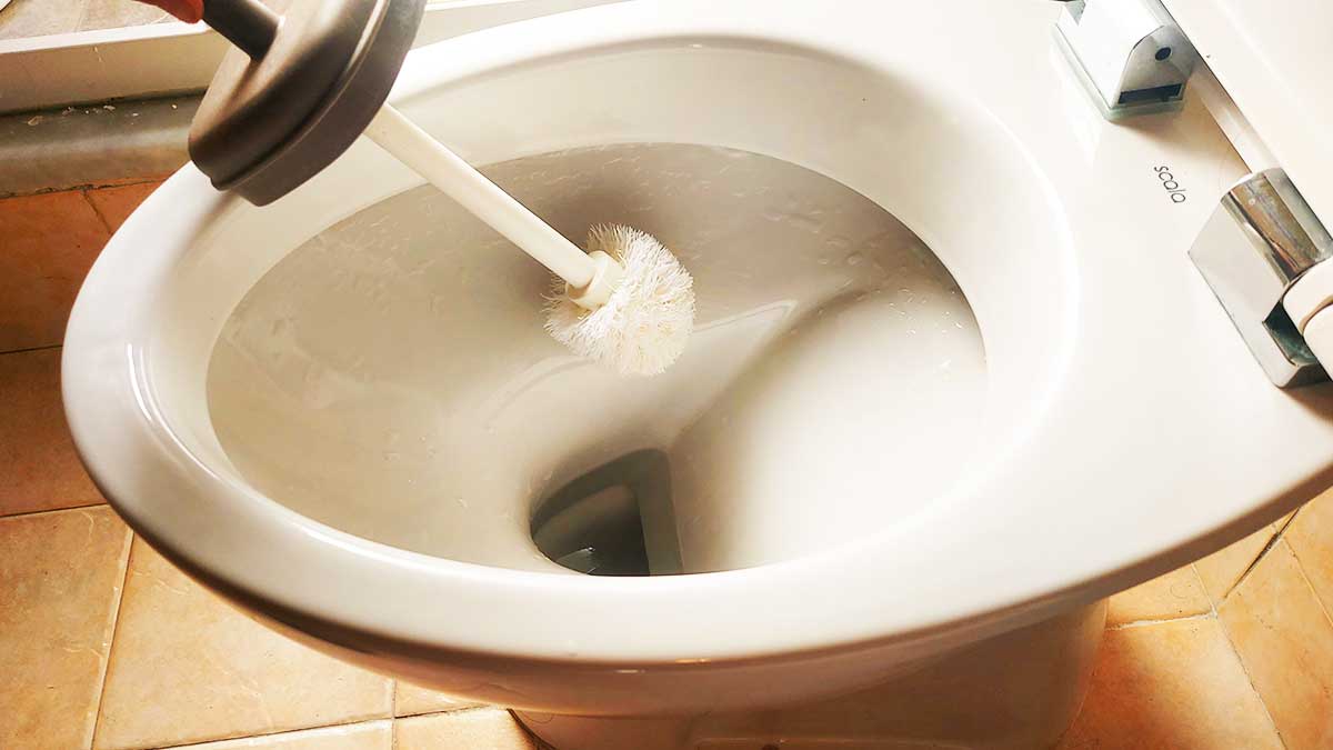 Il WC si riempie di calcare sotto il livello dell’acqua